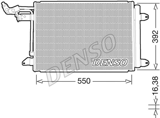 Skraplacz, klimatyzacja denso dcn32032 - skraplacz audi a3 03
